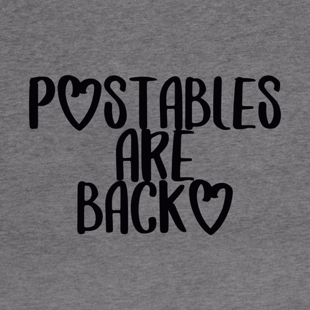 POstables are Back (Dark Font) by Hallmarkies Podcast Store